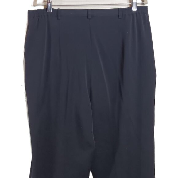 Sag Harbor Dress Pants Women’s 16 Black Straight Stretch Waistband Office Career - Picture 5 of 5